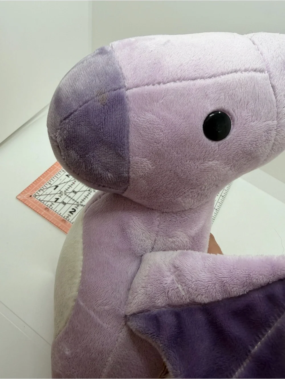 Lilac Plush Dinosaur Stuffed Animal - Soft Purple Cuddly Toy
